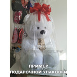 Плюшевый медведь Барни чайная роза