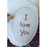 Плюшевый медведь "I Love You" белый 150 см